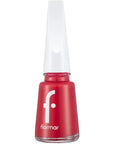 Flormar Nail Enamel Glossy Coral Nail Polish 377 Red Coral 8ml