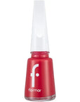Flormar Nail Enamel Glossy Coral Nail Polish 377 Red Coral 8ml