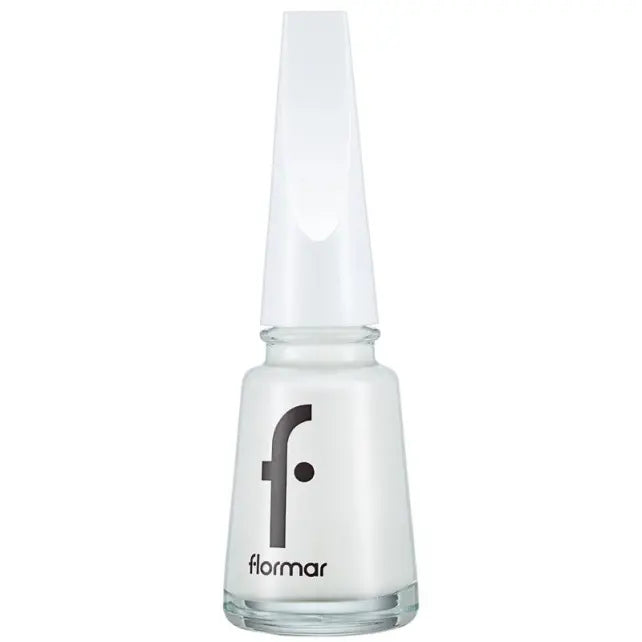 Flormar Bright White Nail Polish High-Shine Shade 400 - 11ml