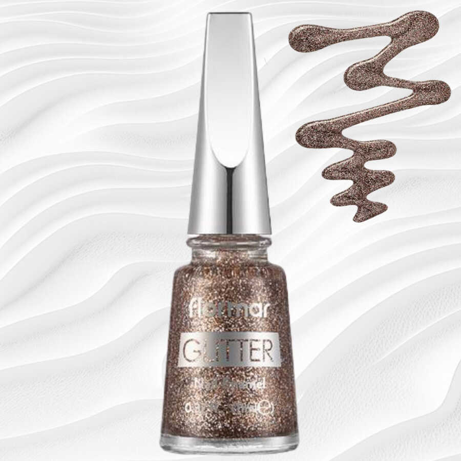 Flormar Glitter Nail Enamel 43 Sparkling Silver Pink 11ml