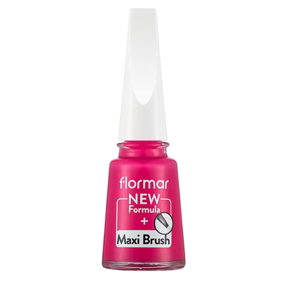 Flormar Nail Enamel 058 Bright Rose High-Shine Polish