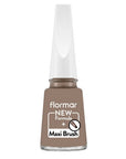 Flormar Nail Enamel 508 Minky Brown Glossy Polish