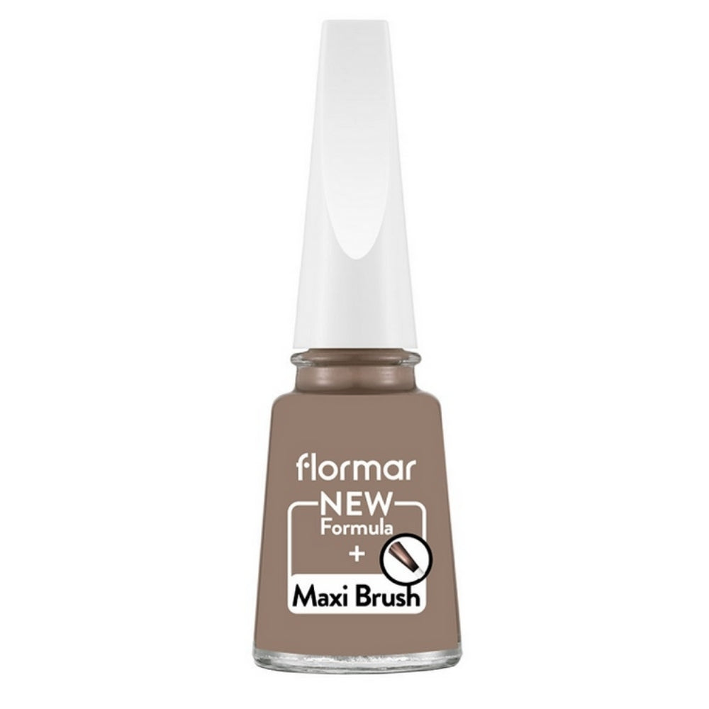 Flormar Nail Enamel 508 Minky Brown Glossy Polish