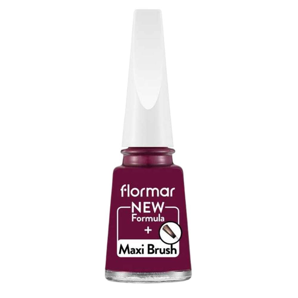Flormar Nail Enamel 517 Chic Raspberry Glossy Polish