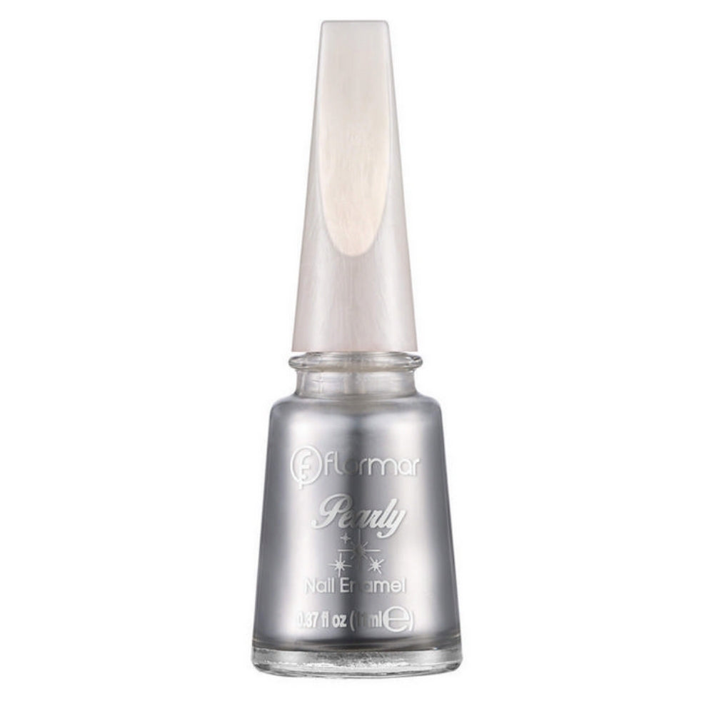 Flormar Pearly Nail Enamel in 102 Light Silver 11ml