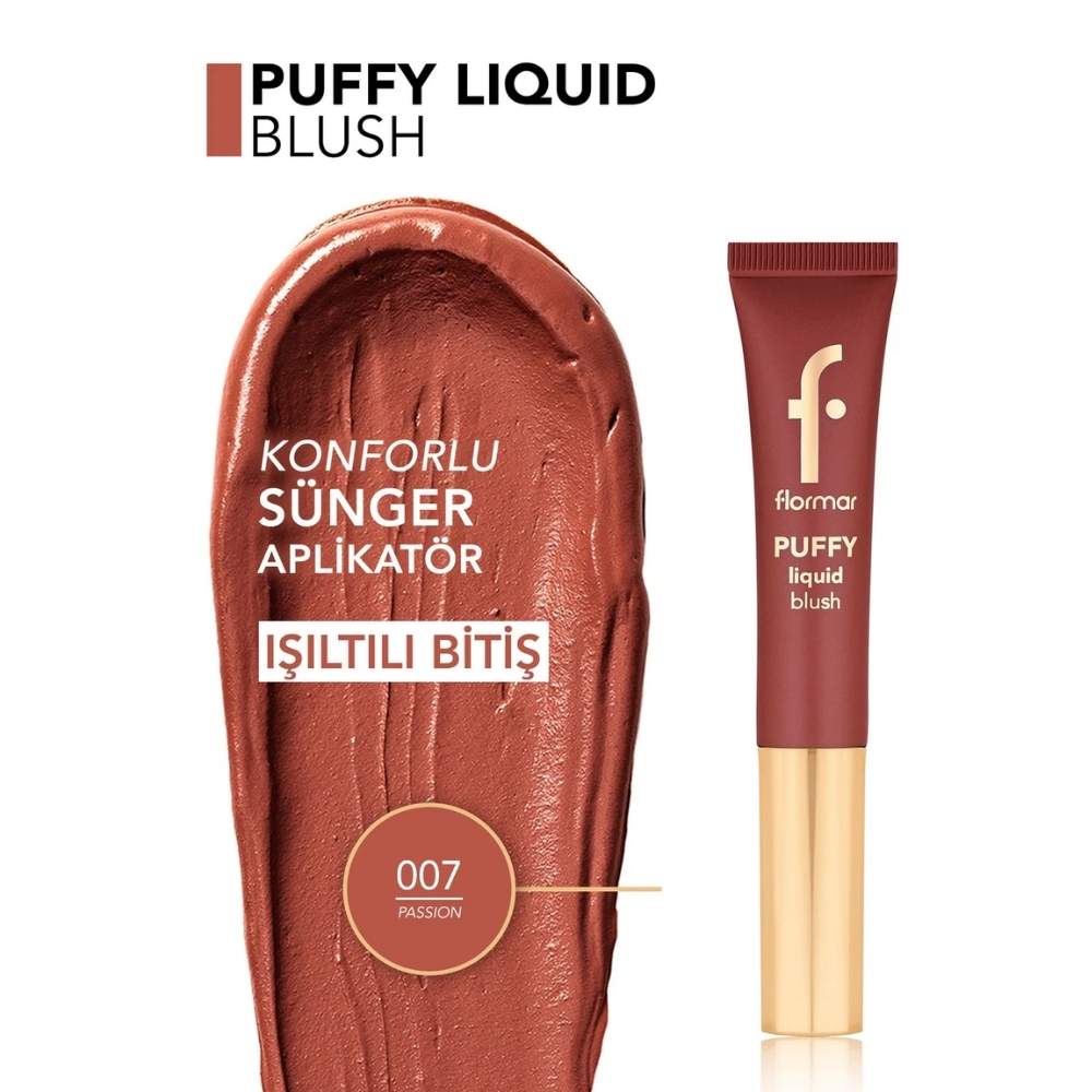 Flormar Puffy Liquid Blush 007 Natural Glow 10ml