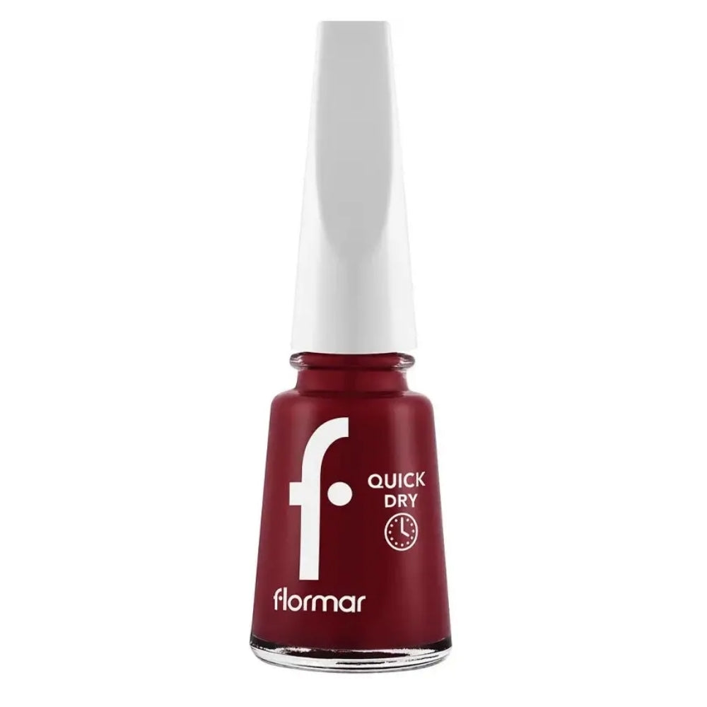 Flormar Quick Dry Nail Enamel QD06 Fiery Red 11ml