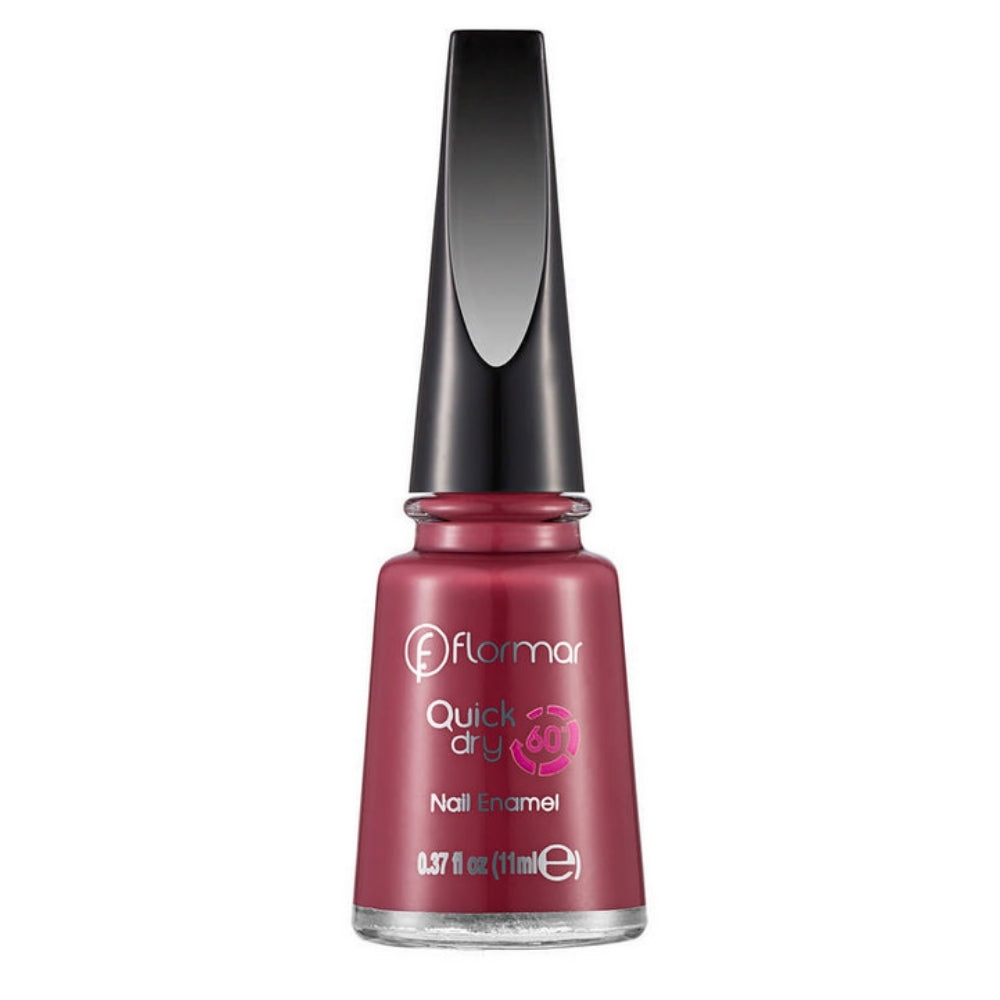 Flormar Quick Dry Nail Enamel QD20 Rose Taboo for Shiny Nails