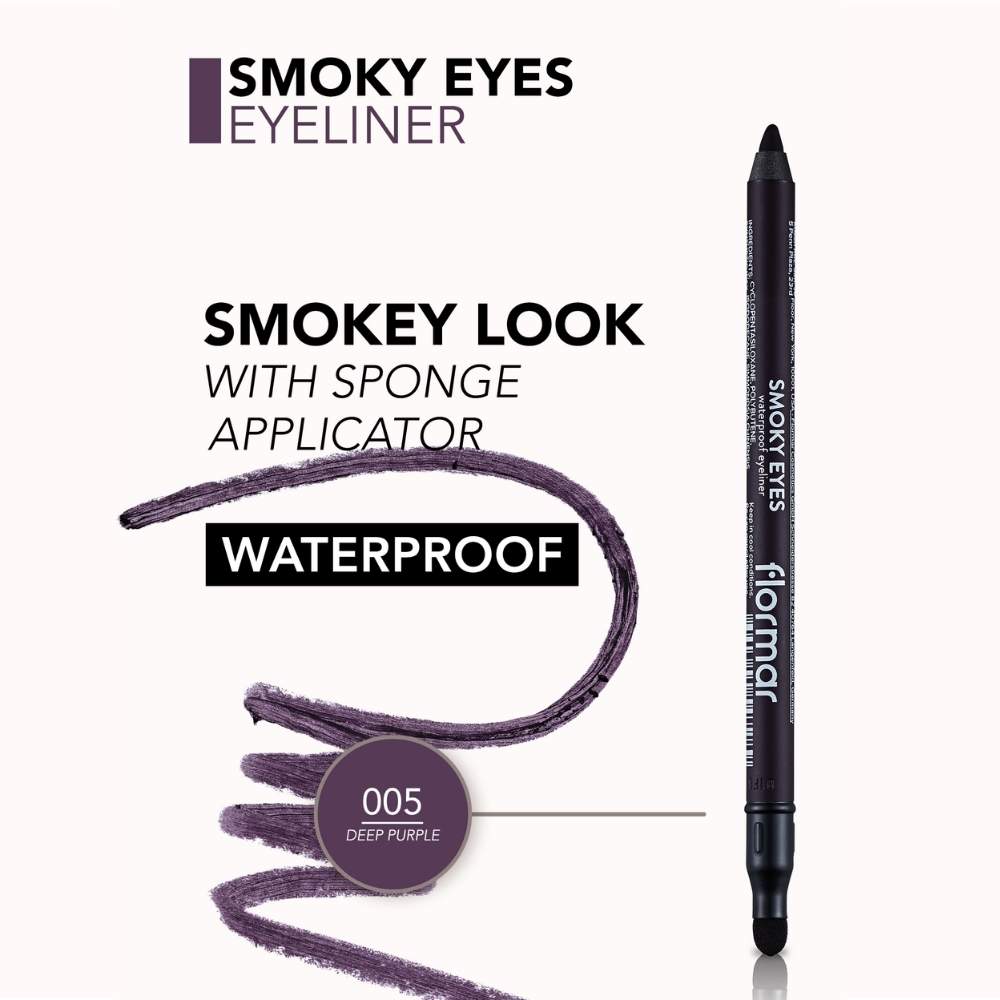 Flormar Smoky Eyes Waterproof Eyeliner 05 Deep Purple