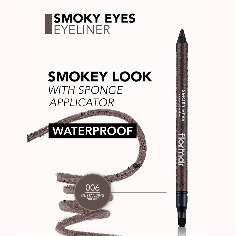 Flormar Smoky Eyes Waterproof Eyeliner in Outstanding Bronze