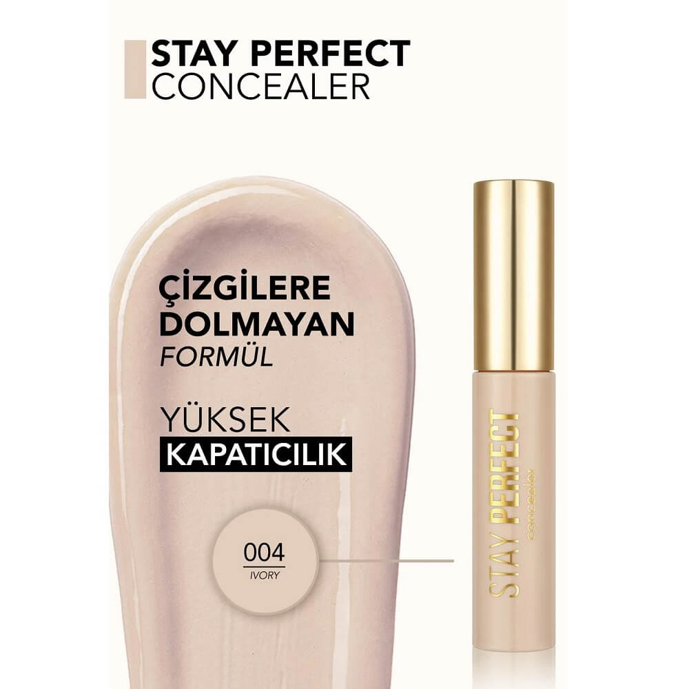 Flormar Stay Perfect Liquid Concealer in 004 Ivory 5ml