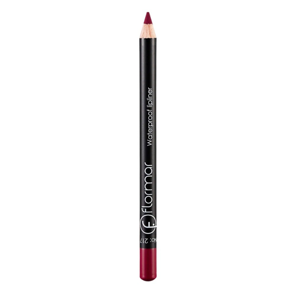 Flormar Waterproof Lipliner 217 Chic Crimson Lip Pencil