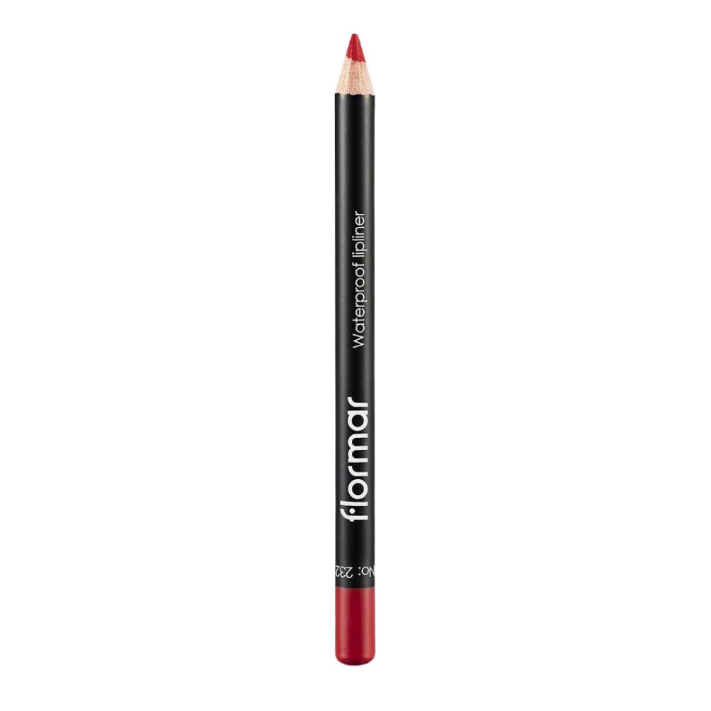 Flormar Waterproof Lipliner 232 Passionate Red Long-Wear