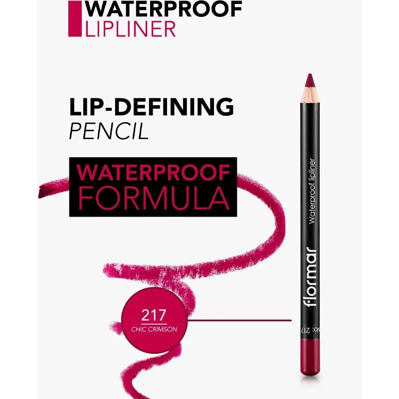 Flormar Waterproof Lipliner in Chic Crimson 1.14g