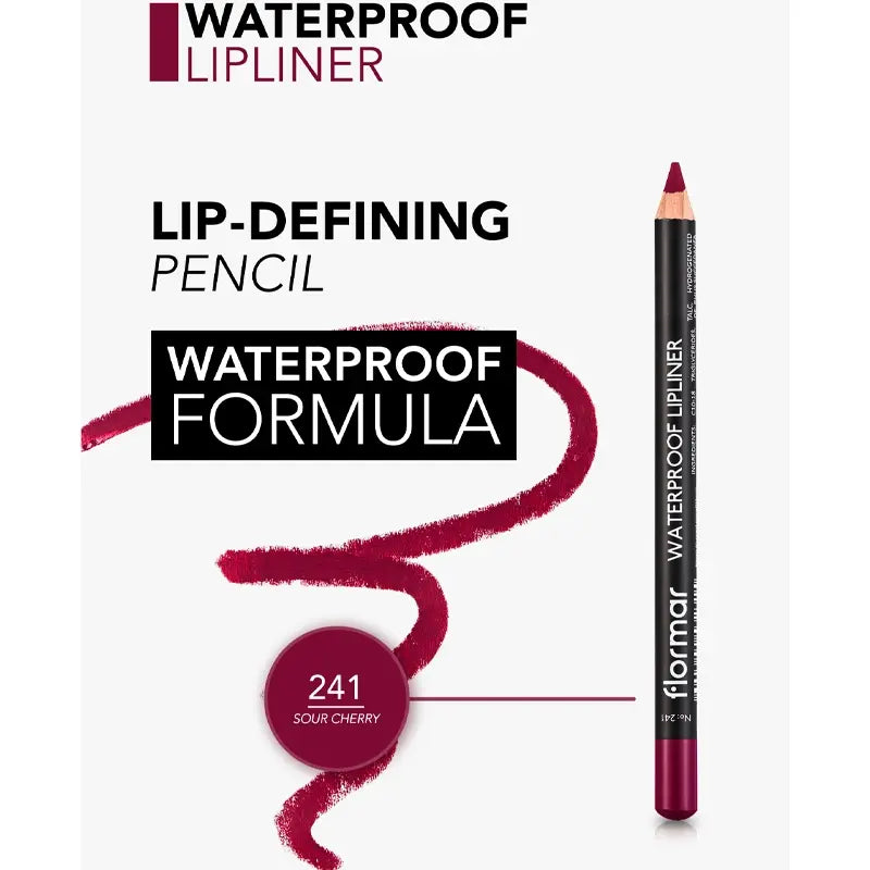 Flormar Waterproof Lipliner No 241 Sour Cherry 1.14g