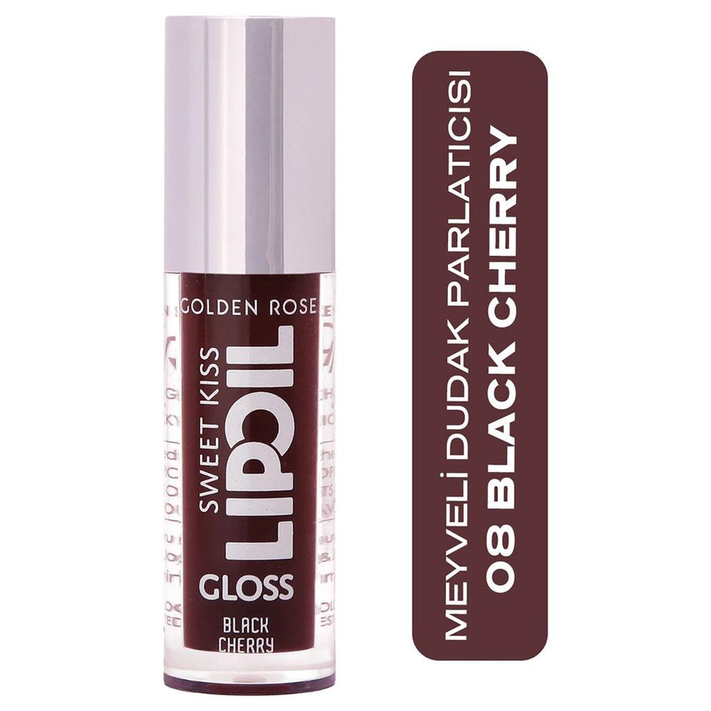 Golden Rose Sweet Kiss Lip Oil Gloss in Black Cherry