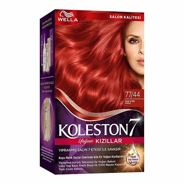 Wella Koleston Supreme Hair Color 77/44 Fire Red | 1 Kit - image 10