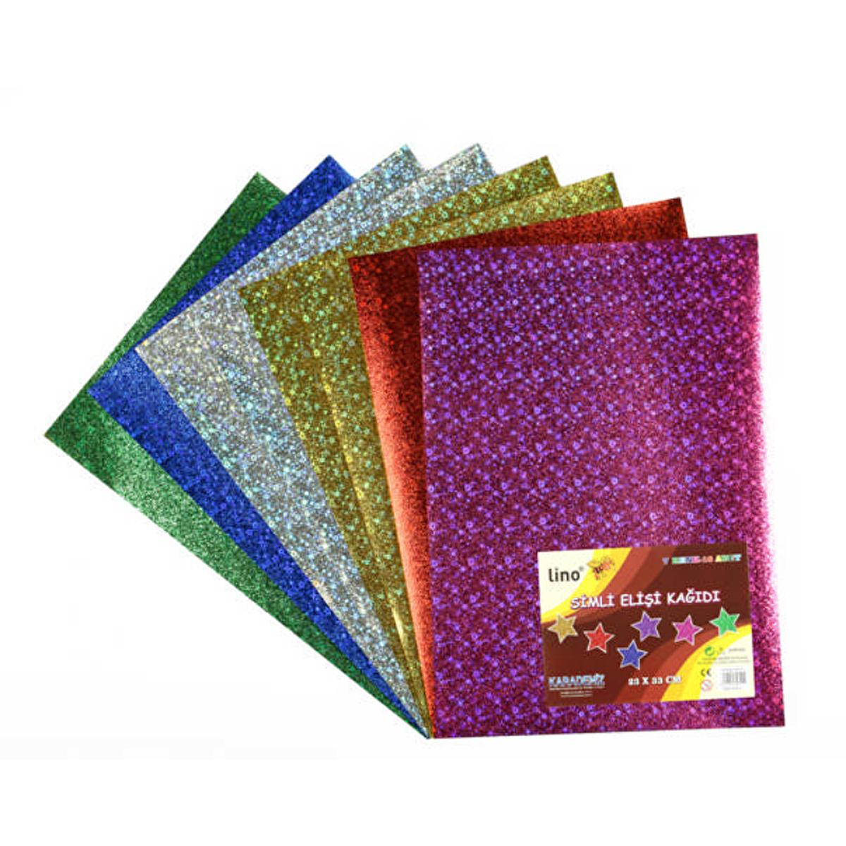 Lino Handmade Craft Paper - 7 Colors, Textured & Sparkly, 10 Sheets (9.06 x 12.99 inches) Lino Handmade Craft Paper - 7 Colors, Textured & Sparkly craft paper, colorful paper, art supplies for kids, handmade paper, sparkly paper, textured paper, art projects, craft enthusiasts, art educators, parents, handmade crafts, unique art supplies, creative materials