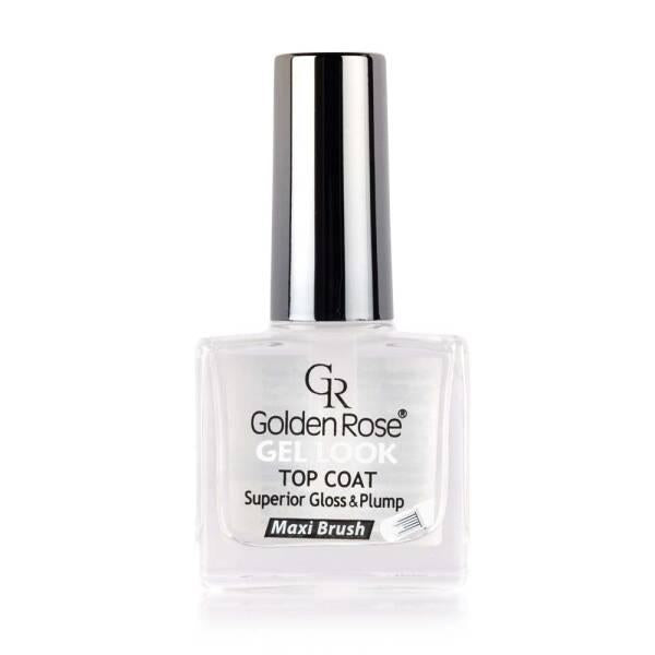 Golden Rose Gel Look Top Coat - Long-Lasting Glossy Nail Finish for Salon-Quality Nails - Nail Polish