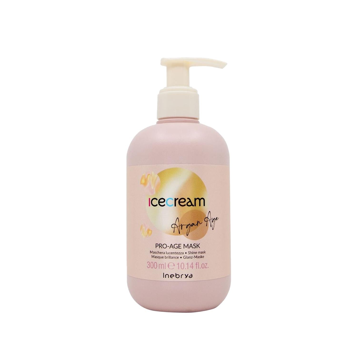 Inebrya Argan Oil Hair Mask - Nourishing Shine Mask for Dry Damaged Hair, 10.14 fl oz Inebrya Argan Oil Hair Mask - Nourish & Shine argan oil hair mask, pro-age hair treatment, shine mask for dry hair, hair nourishment products, anti-aging hair care, hair mask, argan oil benefits, dry hair solution, damaged hair repair, hair shine enhancement, luxurious hair care, Inebrya Ice Cream line, hair moisturizer, anti-aging hair products