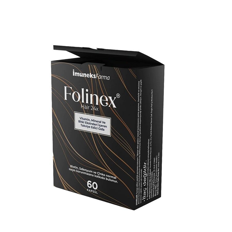 Imuneks Farma Folinex HAIR 24X Support Supplement 60 Capsules