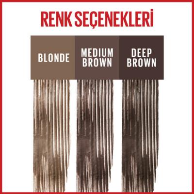 Maybelline New York Tattoo Brow 36h Styling Gel - 260 Deep Brown, Long-Lasting Eyebrow Styling Maybelline Tattoo Brow 36H Styling Gel - Long Lasting Eyebrow Makeup eyebrow styling gel, long-lasting brow gel, waterproof brow product, Maybelline Tattoo Brow, deep brown brow gel, cosmetic, beauty product, brow care, grooming, makeup, Maybelline, 36-hour brow gel, sweat-resistant brow product, smudge-proof brow gel, easy brow styling