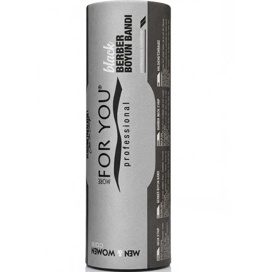 For You Black Neck Paper Strips for Haircutting 1 Roll
