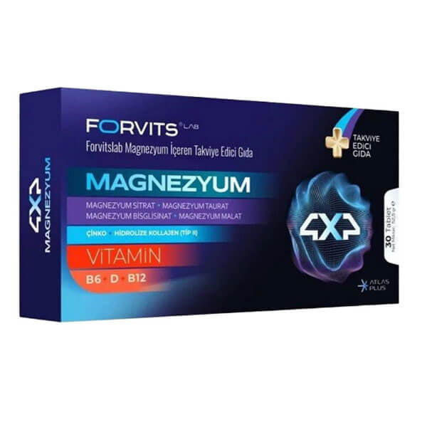 Forvits Lab Magnesium Daily Dietary Supplement 30 Tablets