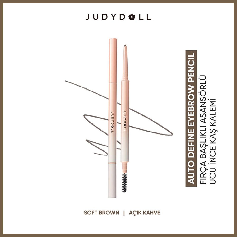 Judydoll Brush Tip Slim Retractable Eyebrow Pencil 03 Soft Brown