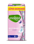 Molped Ultra Night Sanitary Pads with Leakage Guard 16 Count