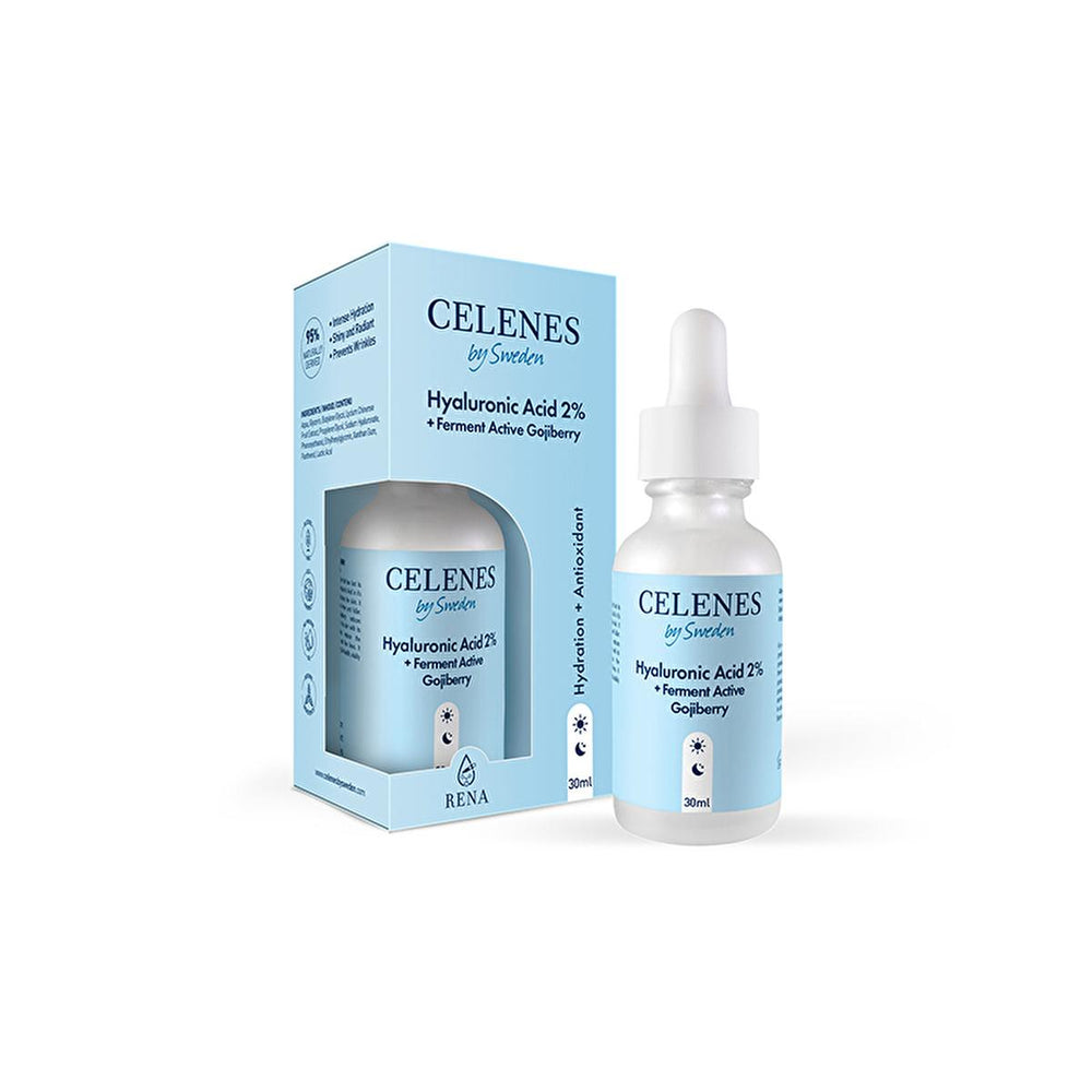 Celenes Hyaluronic Acid + Ferment Active Gojiberry Face Serum - Anti-Aging, Hydrating Skincare Product - view 2