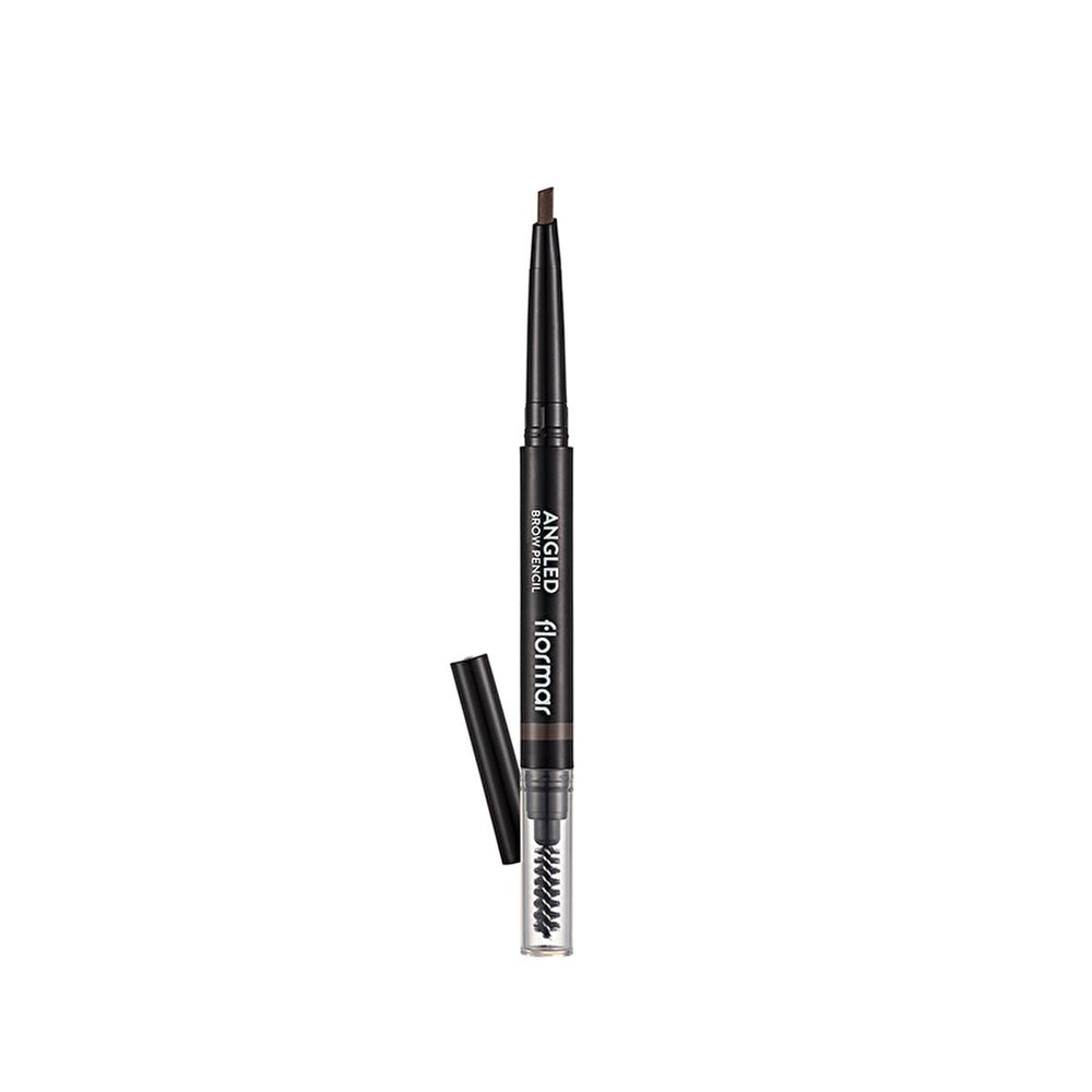 Flormar Angled Eyebrow Pencil with Brush - Precise Definition, Natural Look, 4 Shades Available - Eyebrow Pencil
