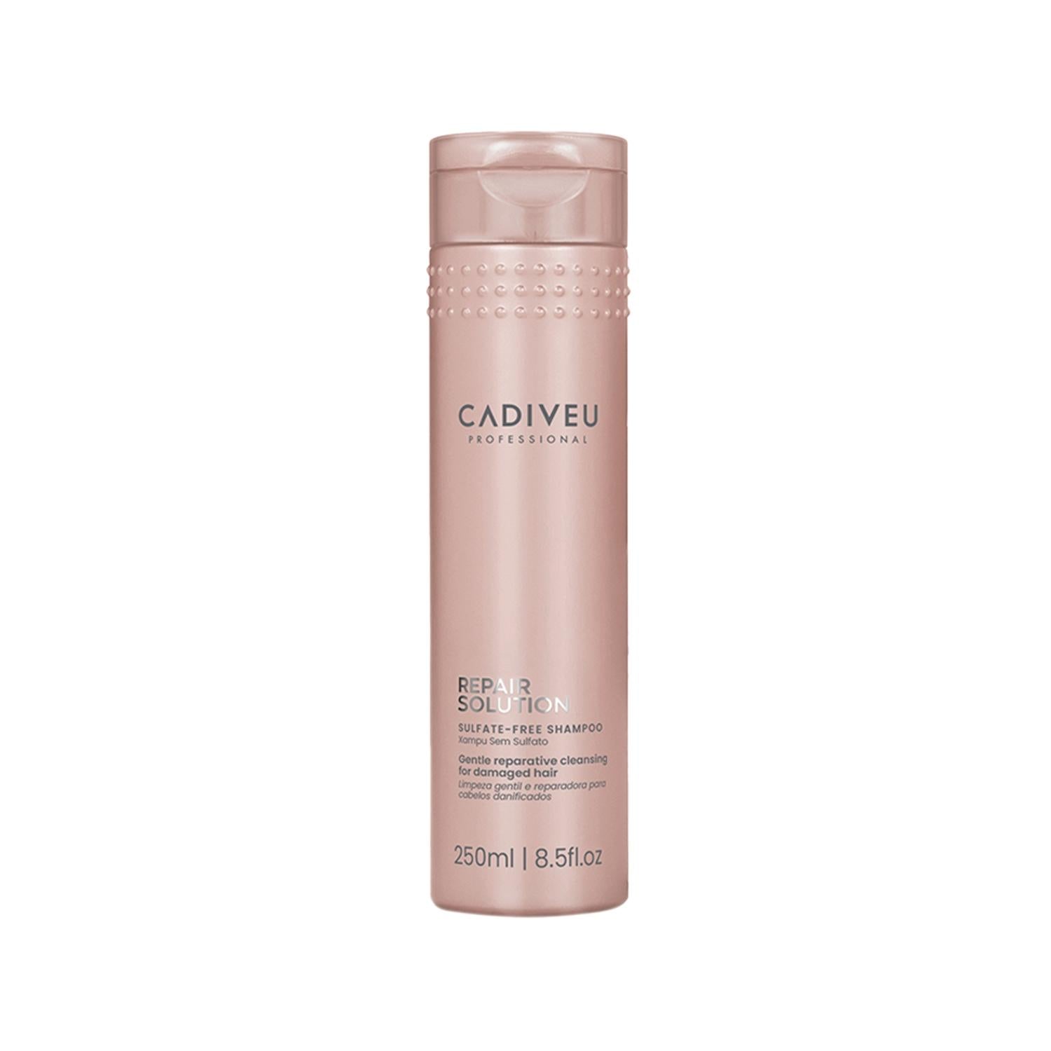 Cadiveu Sulfate-Free Shampoo - Repair Solution for Damaged Hair, Gentle & Nourishing, 8.45 fl oz Cadiveu Sulfate-Free Shampoo - Repair & Nourish sulfate-free shampoo, hair repair shampoo, Cadiveu Repair Solution, gentle hair care products, nourishing shampoo, hair care, sulfate-free hair care, damaged hair repair, hair nourishment, Cadiveu, 8.45 fl oz, 250 ml, hair rejuvenation, healthy hair, vibrant hair
