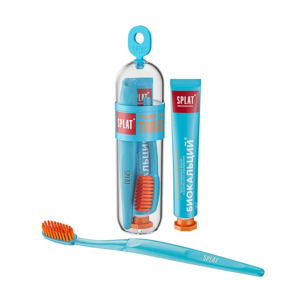 Splat Biocalcium Travel Set Toothpaste & Toothbrush 25g