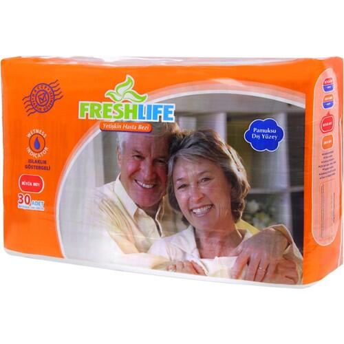 Fresh Life Adult Diapers Large for Comfort and Protection 30 Count