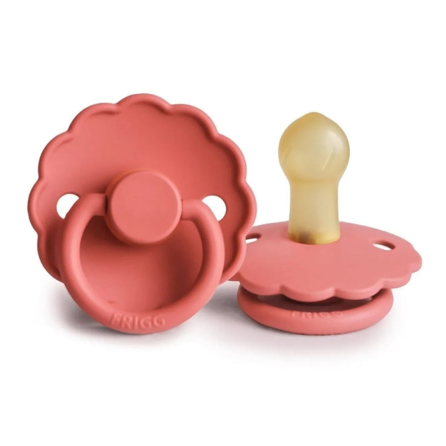 Frigg Daisy Rubber Pacifier Poppy for 6-18 Months