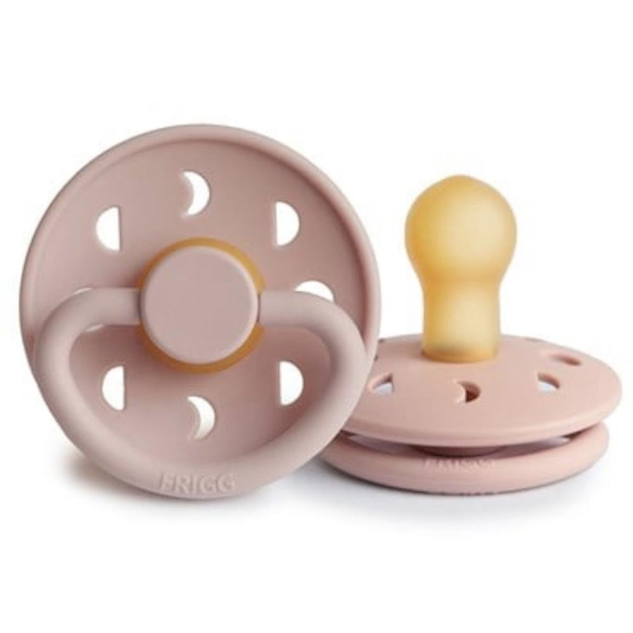 Frigg Moon Phase Rubber Pacifier for 6-18 Months Blush