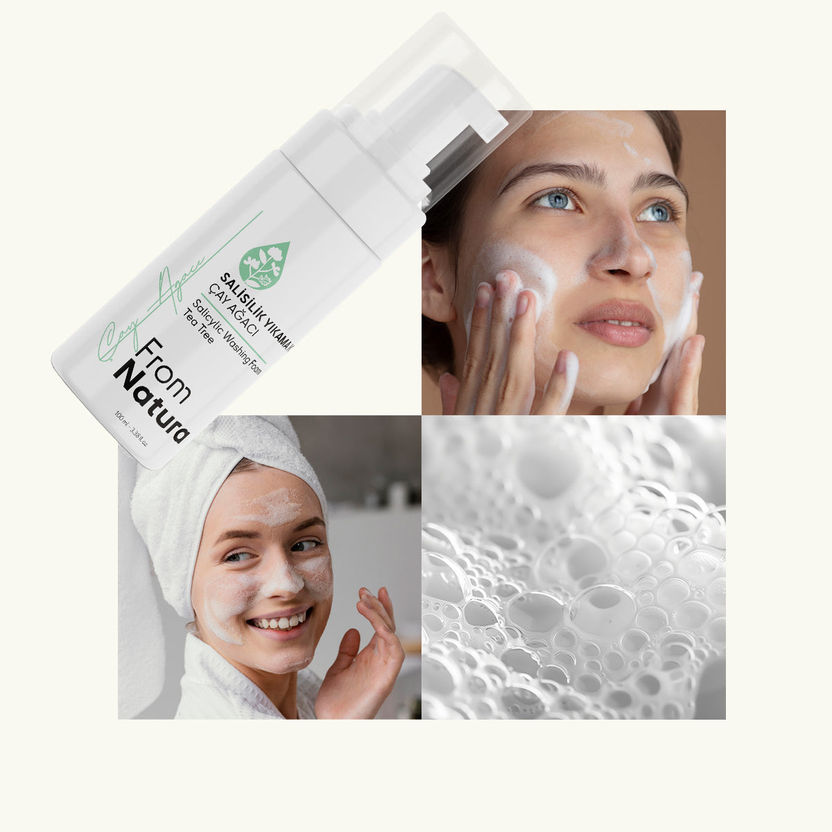 From Natura Tea Tree &amp; Salicylic Acid Cleansing Foam 100 ml