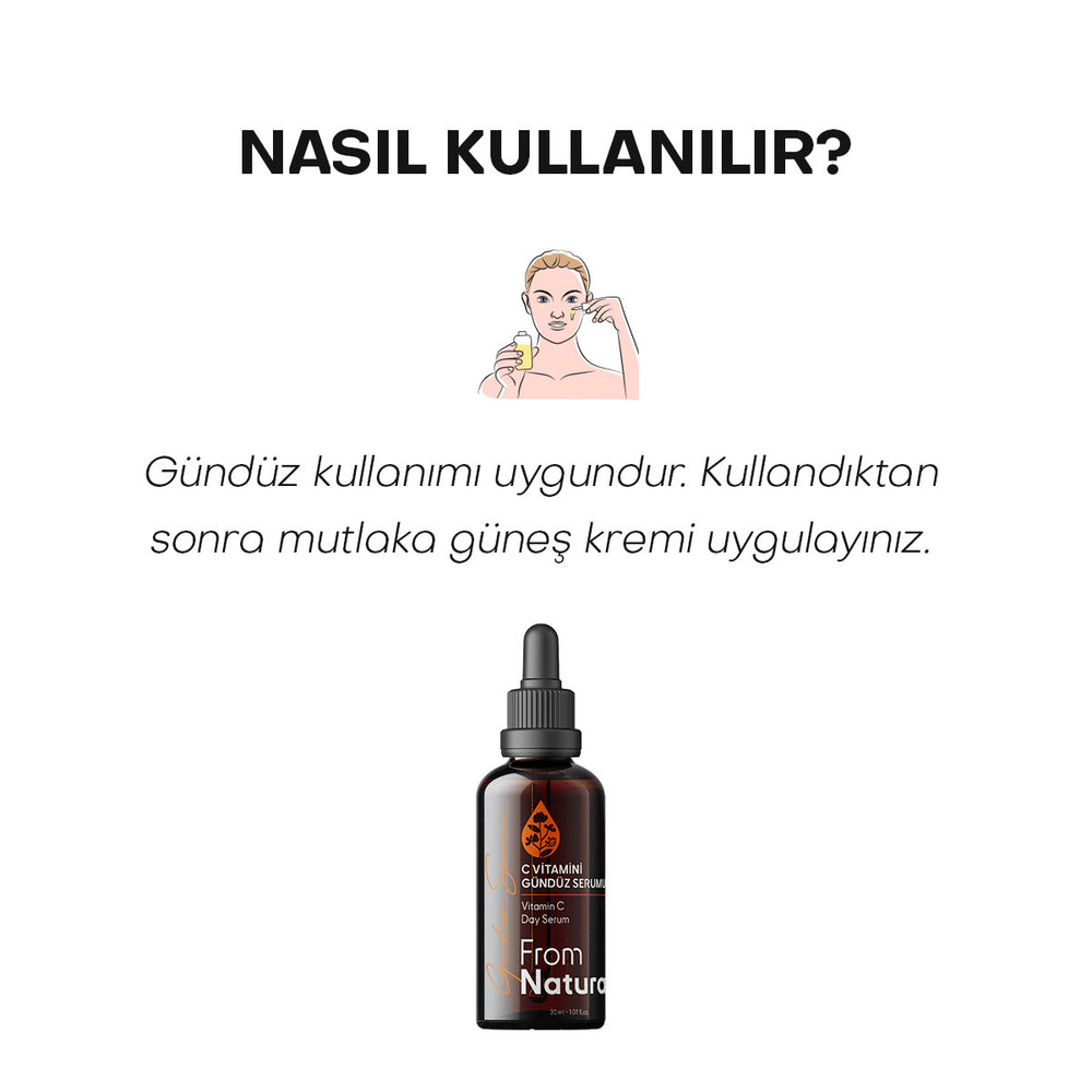 From Natura Natural Vitamin C Day Serum for Radiant Skin 30 ml