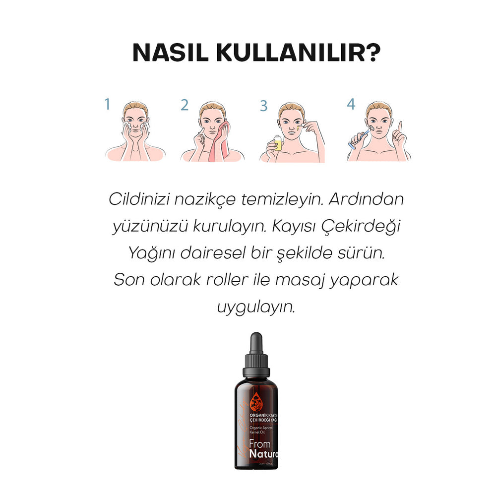 From Natura Organic Apricot Kernel Oil for Dry Skin 30 ml