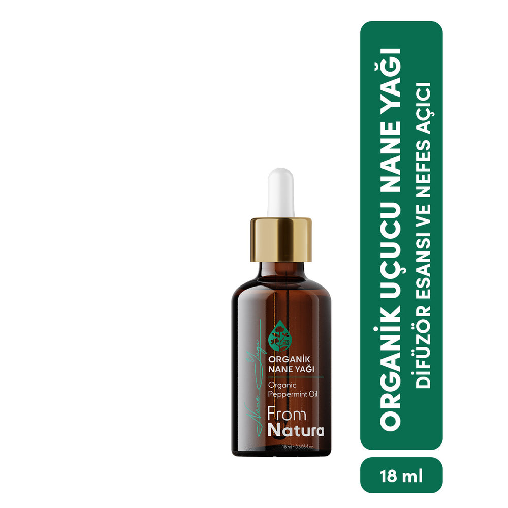 From Natura Organic Peppermint Essential Oil for Skin & Oral Care 18 ml