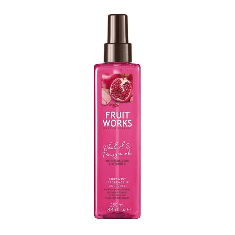 Fruit Works Rhubarb & Pomegranate Body Mist 250ml