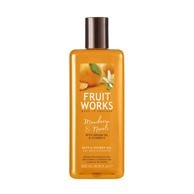 Fruit Works Mandarin &amp; Neroli Refreshing Shower Gel 500ml