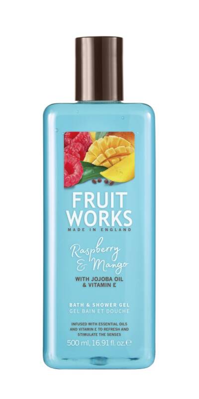 Fruit Works Raspberry &amp; Mango Shower Gel 500ml