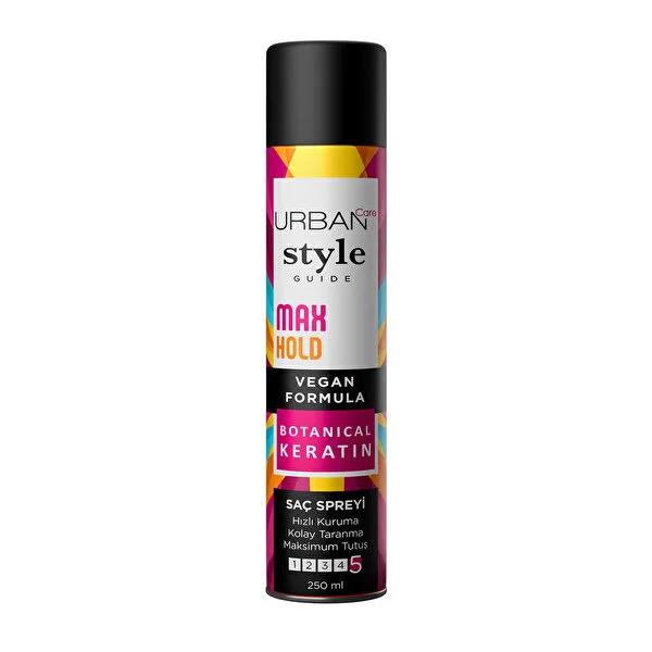 Urban Care Vegan Hair Spray - Strong Hold, UV Protection, 8.45 fl oz Vegan Hair Spray - Strong Hold & UV Protection Vegan hair spray, long-lasting hold hair spray, UV protection hair spray, Botanical Keratin Complex hair care, non-sticky hair spray, cruelty-free hair products, vegan-friendly styling products, hair care with UV protection, strong hold hair spray, healthy hair products