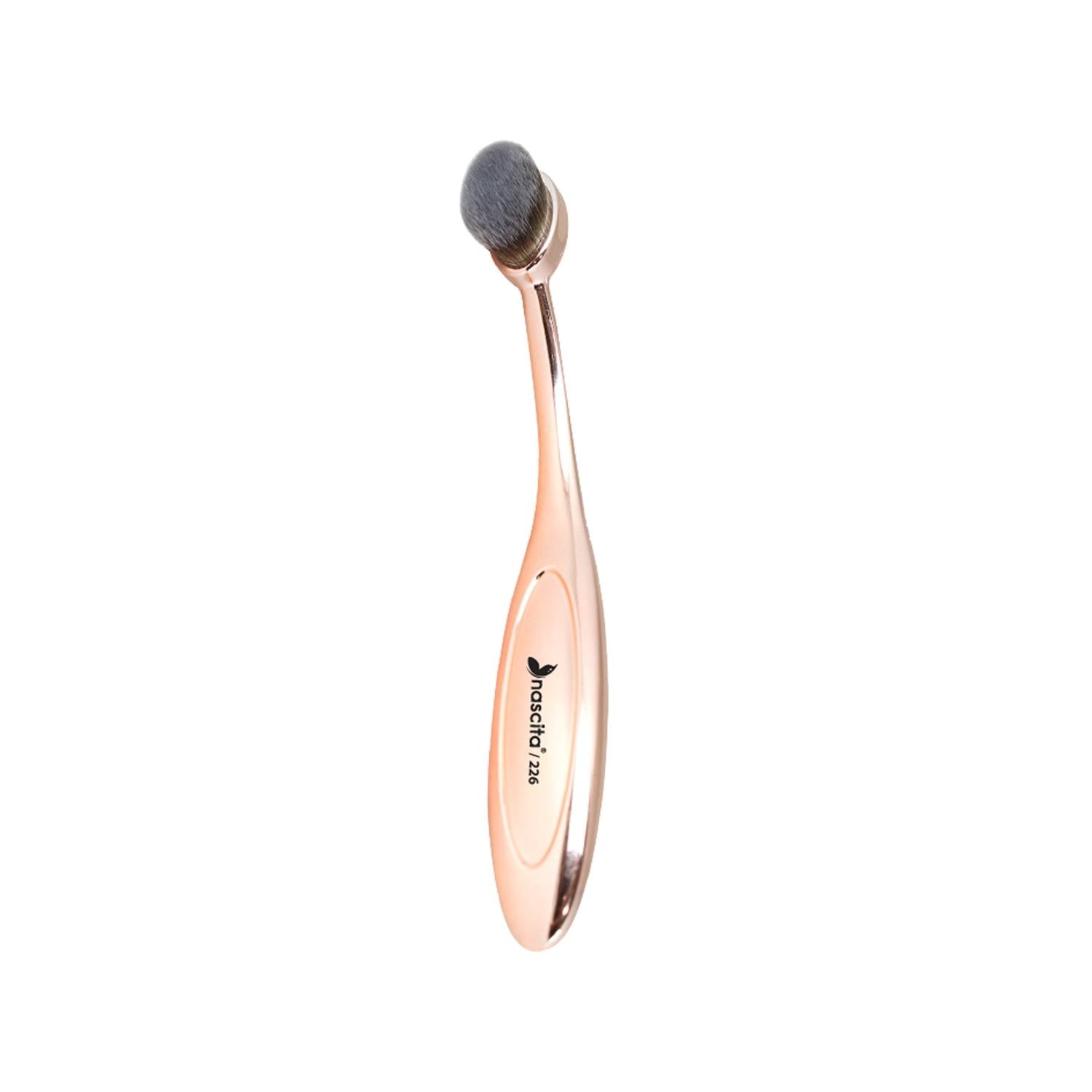 Nascita Bronzy Glow Oval Makeup Brush for Smooth Application - High-Quality Cosmetic Brush Nascita Bronzy Glow Oval Makeup Brush Makeup Brush, Nascita Bronzy Glow, Oval Makeup Brush, Makeup Application Tool, Cosmetic Brush, Beauty Essentials, Makeup Accessories, High-Quality Makeup Brushes, Beauty Tools, Cosmetic Accessories, Nascita Products, Makeup Routine, Beauty Enthusiast Gifts