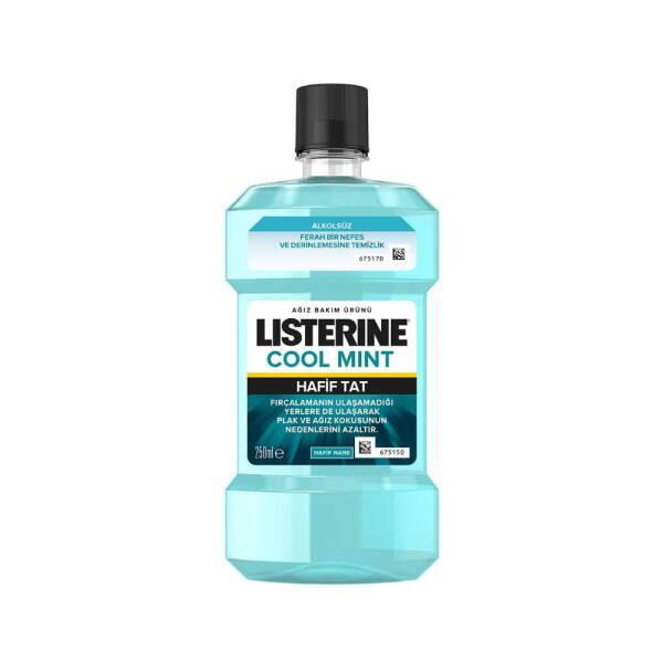 Listerine Cool Mint Hafif Tat Mild Mouthwash: Fresh Breath, Fights Germs, 250ml with Sodium Fluoride - image 2