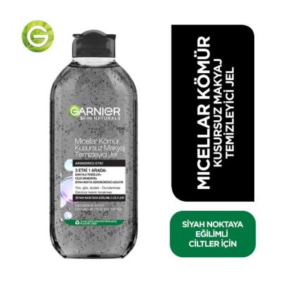 Garnier Micellar Cleansing Gel: Charcoal & Salicylic Acid - Gentle Makeup Remover for Acne Prone Skin, Blackhead Removal, Pore Cleansing - 400ml Garnier Micellar Gel: Acne & Blackhead Control - Gentle Cleanse micellar cleansing gel, makeup remover, acne prone skin, charcoal face cleanser, salicylic acid cleanser, blackhead removing cleanser, Garnier micellar water, oil free makeup remover, gentle facial cleanser, pore cleansing gel, micellar water, face wash, cleanser, skincare, acne treatment, blackhead re