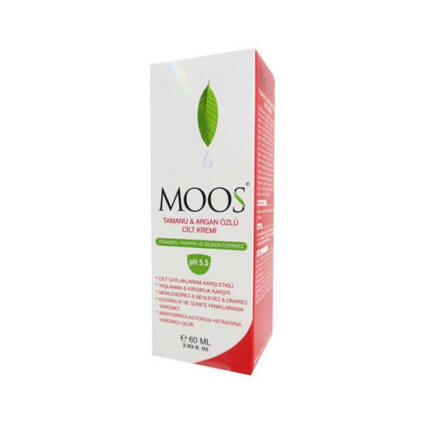 Moos Tamanu and Argan Oil Skin Cream - Natural Moisturizing Cream for Dry Skin, 60ml - Face Cream