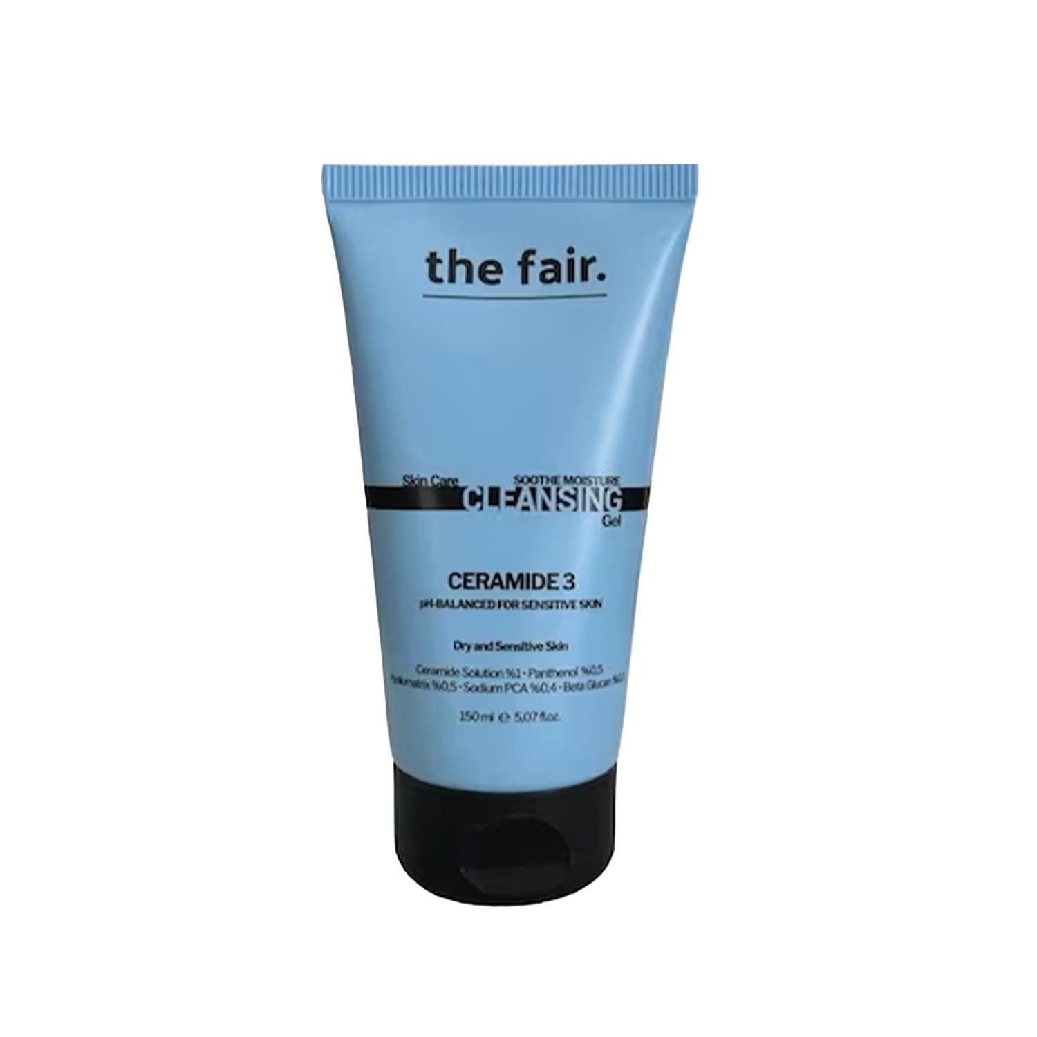 The Fair Ceramide 3 Vegan Face Wash Gel - Hydrating, Moisturizing, and Gentle Facial Cleanser for Dry Skin The Fair Ceramide 3 Vegan Face Wash Gel - Hydrating & Gentle Vegan face wash, Ceramide 3 moisturizing face gel, Hydrating facial cleanser, Vegan skincare products, Moisturizing face wash gel, Gentle facial cleansing, Dry skin relief, Cruelty-free skincare, Plant-based face wash, Ceramide 3 benefits